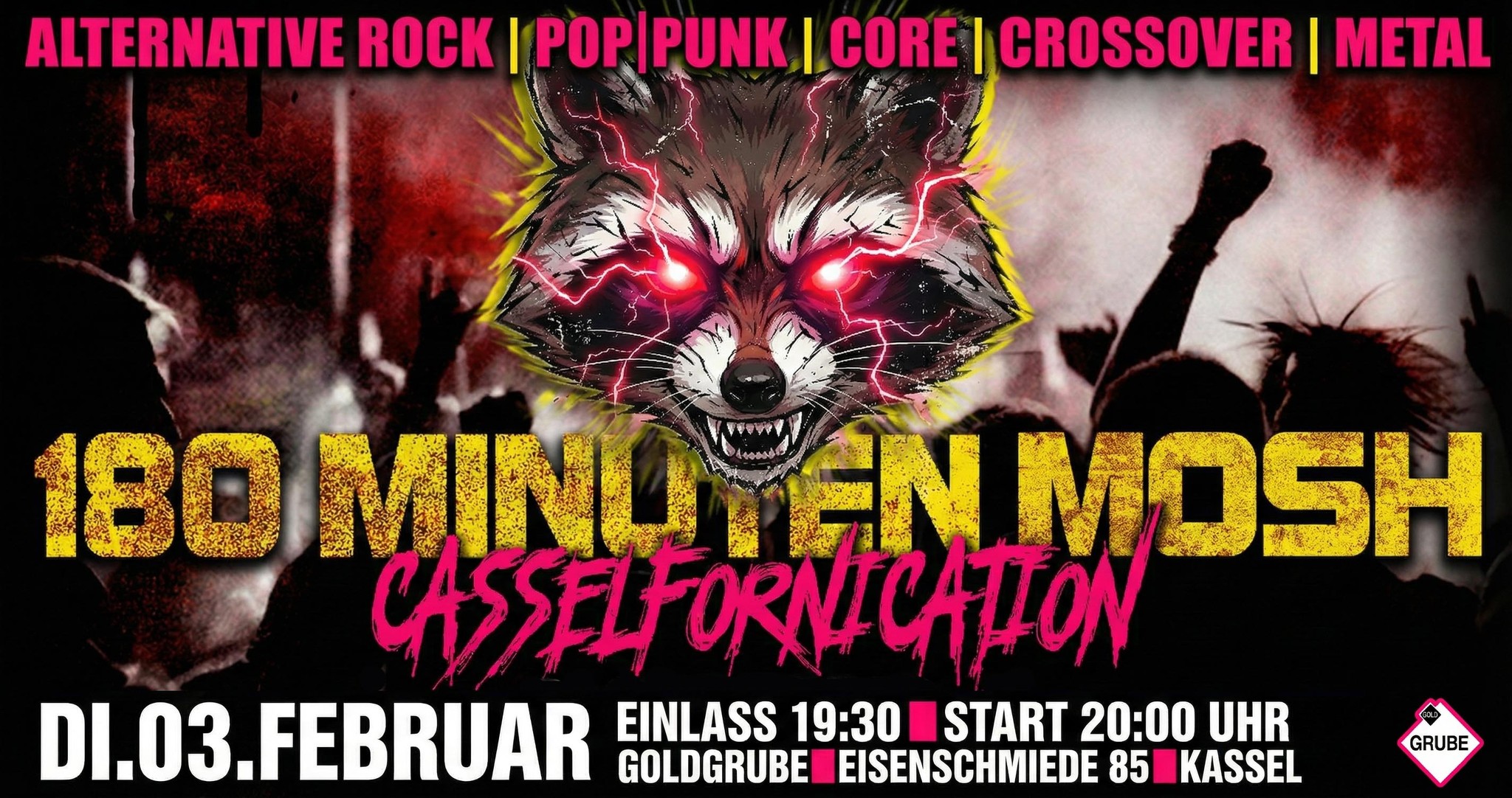 180-Minuten-Mosh in der Goldgrube Kassel
